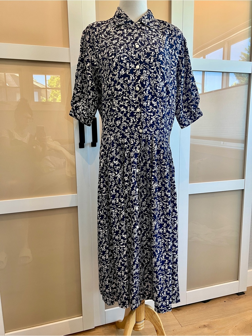 Vintage ESPRIT Button-Front Midi Dress